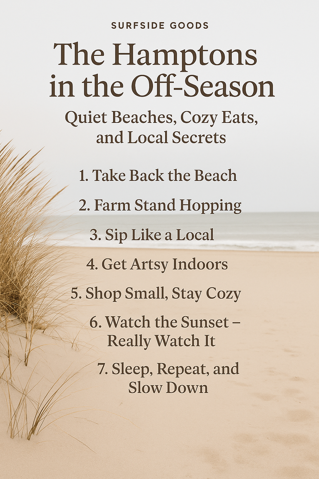 The Hamptons Off-Season Guide: Cozy, Quiet, and Perfectly Coastal