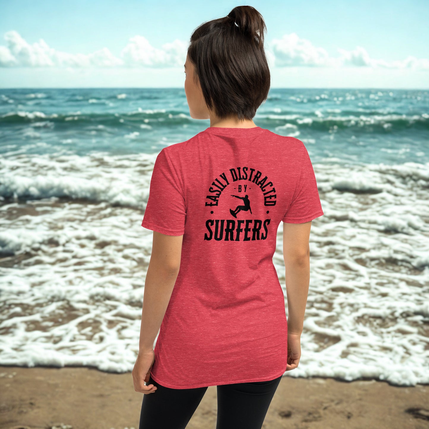 Easily Distracted by Surfers - Short-Sleeve Unisex T-Shirt