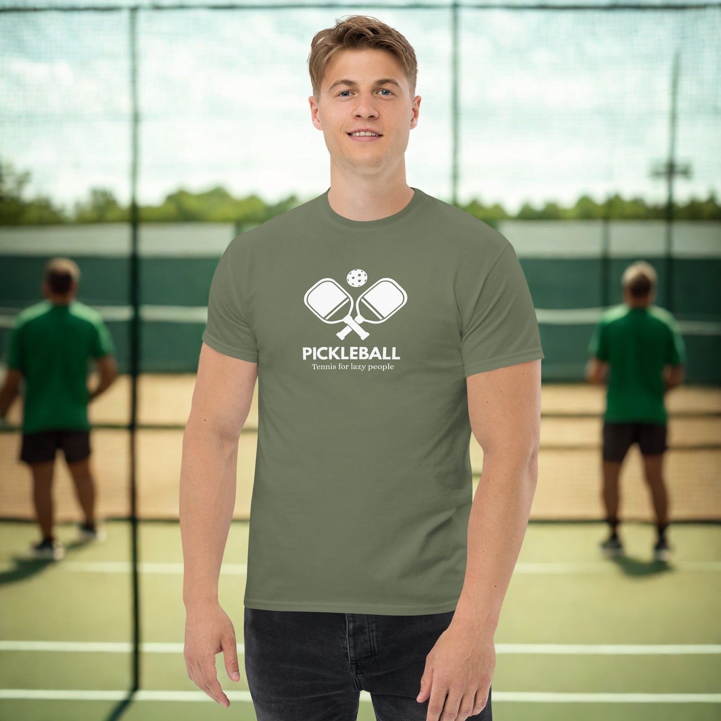 Pickleball - Tennis for Lazy People – Funny Pickleball Graphic Tee - Unisex Classic T-Shirt