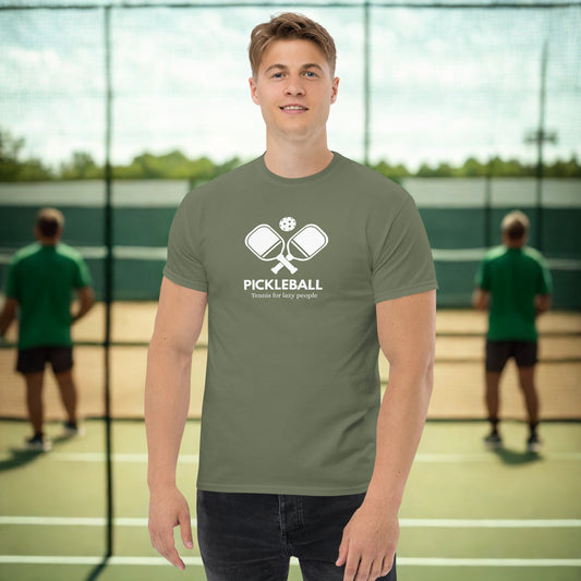 Pickleball - Tennis for Lazy People – Funny Pickleball Graphic Tee - Unisex Classic T-Shirt
