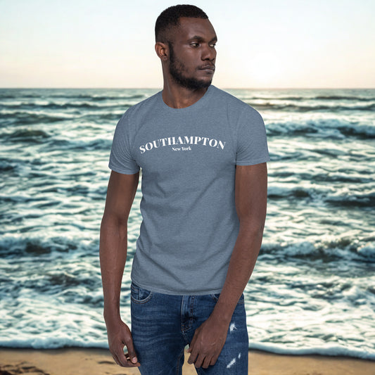Southampton NY Short Sleeve T-Shirt – Soft Vintage Tri-Blend Tee